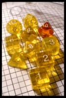 Dice : Dice - Dice Sets - The Armory Megatube Yellow Transparent with White Numerals - Ebay July 2010